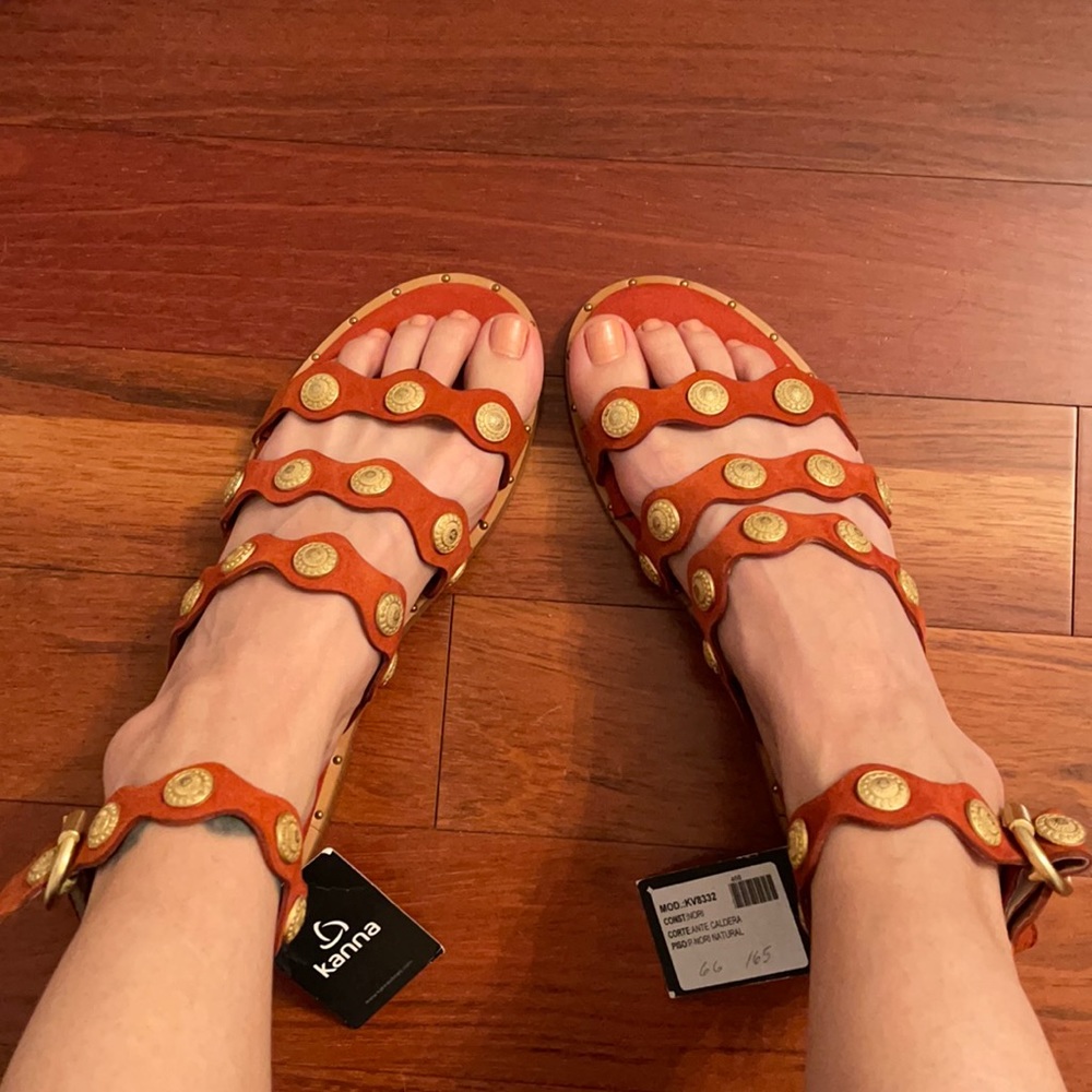 New Kanna Gladiator sandals sz 37